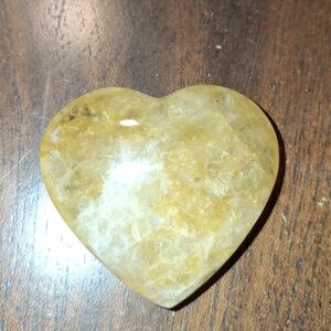 Golden Healer Quartz Heart